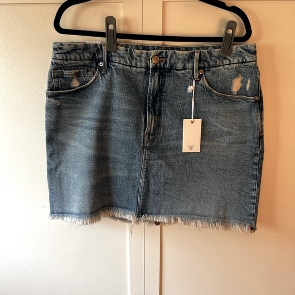 Good‎ American Denim Women’s NWT Jean Good Waist Mini Skirt Size 15